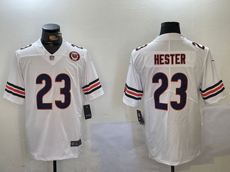 Men Chicago Bears #23 Hester White 2024 Nike Vapor Limited NFL Jersey style 2->carolina panthers->NFL Jersey